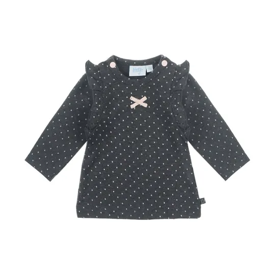 Feetje Dots T-Shirt, Anthrazite meliert, Gr. 44