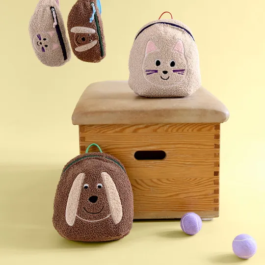 Lässig Kids Bauchtasche - Team Dog - Braun
