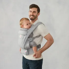 Ergobaby Omni Deluxe Cotton Babytrage - Pearl Grey