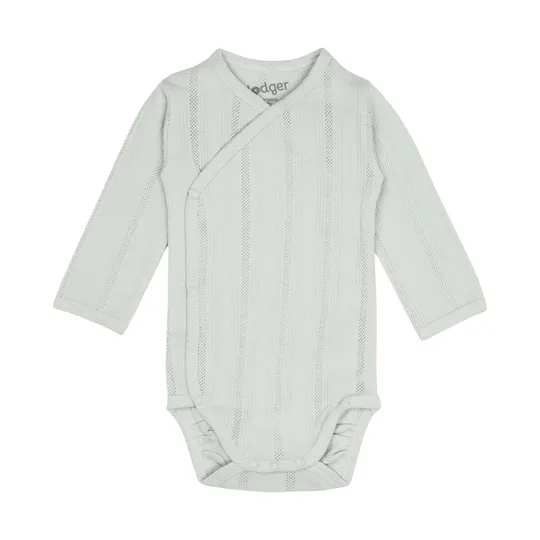 Lodger Babybody Langarm - Pointelle - Größe 68 - Silk