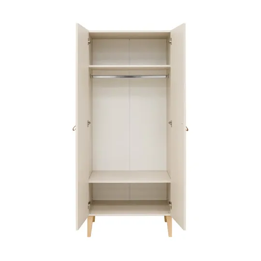 Bopita Amira Babyzimmer | Bett 60 x 120 cm + Kommode + 2-türiger Kleiderschrank