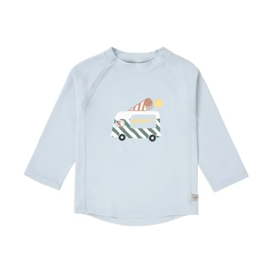 Lässig Schwimmshirt Langarm - Ice Cream Truck - Größe 62/68 - Illusion Blue
