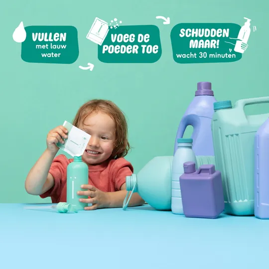 Naïf Pump Bottle + Bath Foam Nachfüllpulver