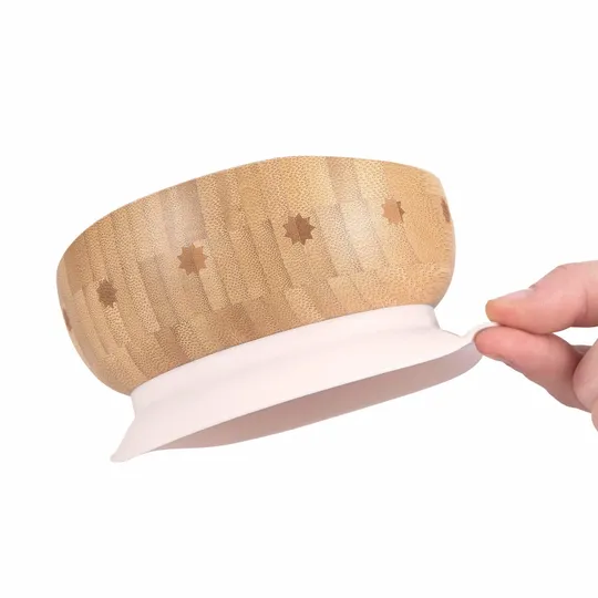 Lässig Wood Little Chums Mouse Bamboo Schüssel