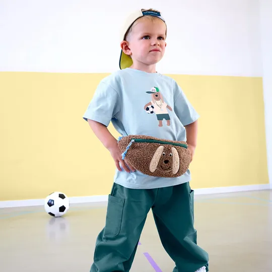 Lässig Kids Bauchtasche - Team Dog - Braun