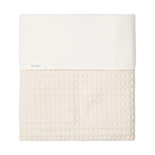 Koeka Amsterdam Wafel Bettdecke - Cotton Fleece - Natur