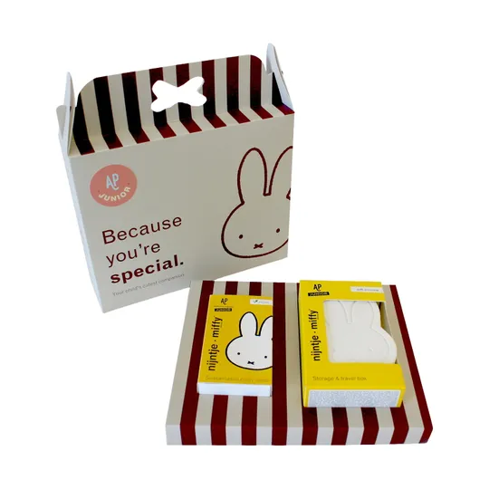 Atelier Pierre Miffy Geschenkbox – Weiß/Gelb– Seife + Seifenbox