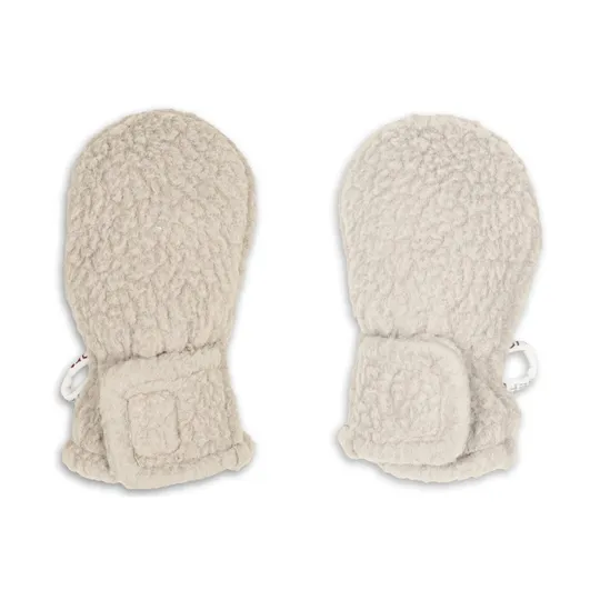 Lodger Fäustlinge - Teddy Fleece - Birch - 0-12 Monate