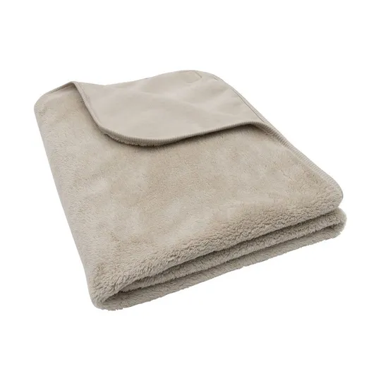 Jollein Bettdecke - Basic Jersey/Sherpa - 100 x 150 cm - Warm Sand
