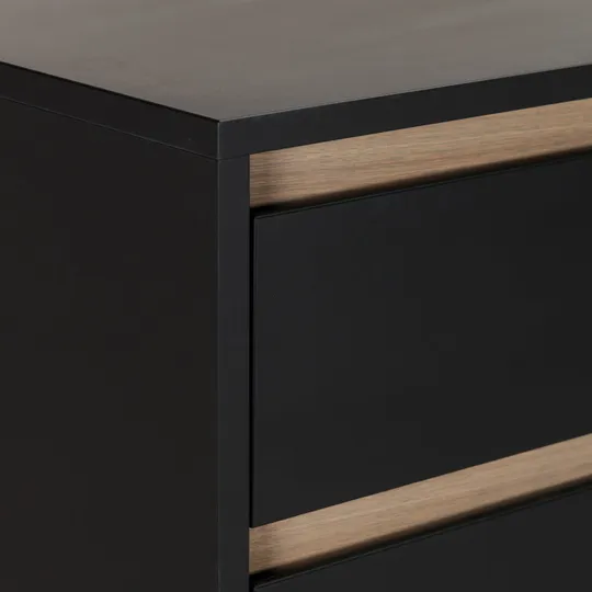 Europe Baby Sterre Kommode XL Schwarz / Eiche