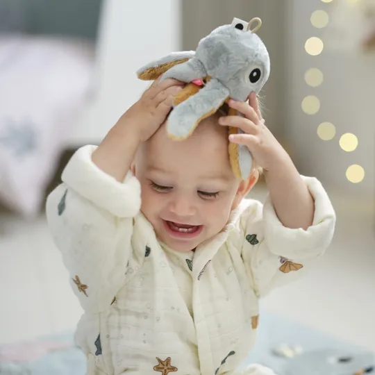 Done by Deer Sea Friends Bademantel Beige 3-4 Jahre