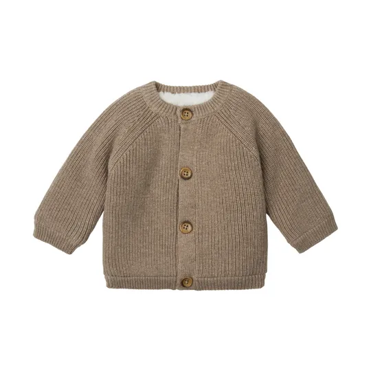 Noppies Nevers Strickjacke – Taupe Melange – Gr. 50