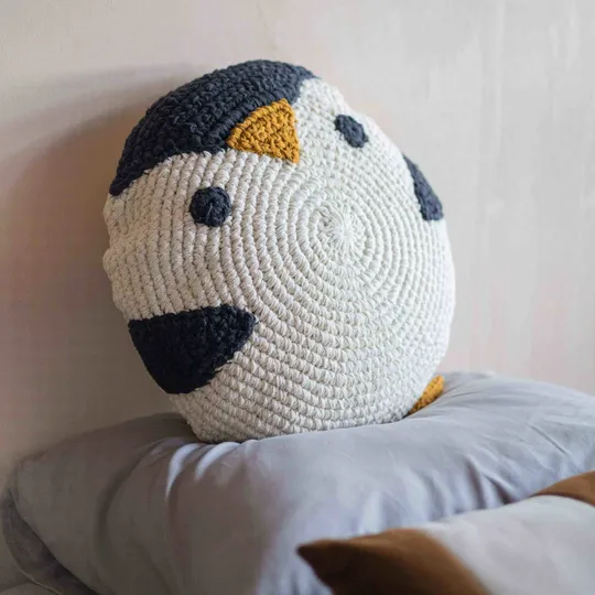 KidsDepot Pim Kissen Pinguïn Ø50