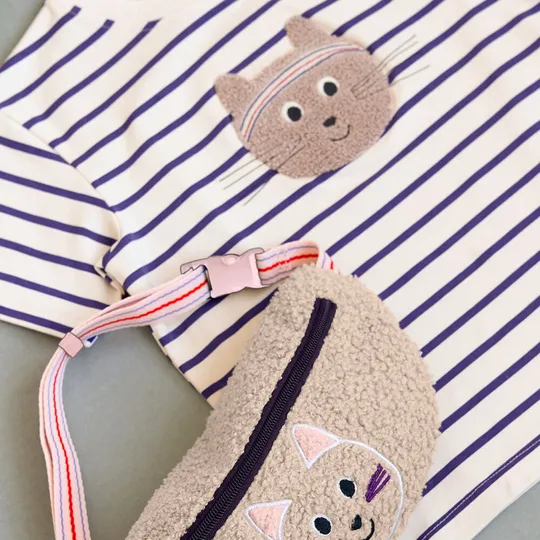 Lässig Kids Bauchtasche - Team Cat - Beige
