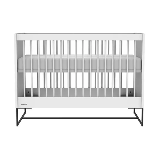 Kidsmill Intense II Babybett Mattweiß – Schwarz – 60 x 120 cm