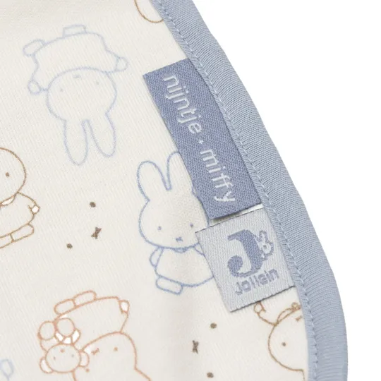 JollJollein Wasserdichte Jersey-Lätzchen – Miffy Moments – 5er-Pack - Cloudy Blue
