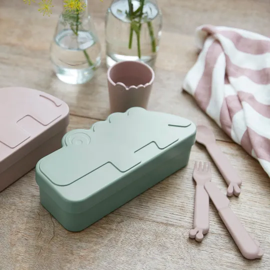 Done By Deer Croco Lunchbox Green 