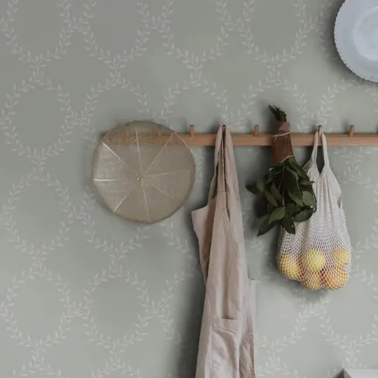 Sandberg Wilma Tapete - Sage Green