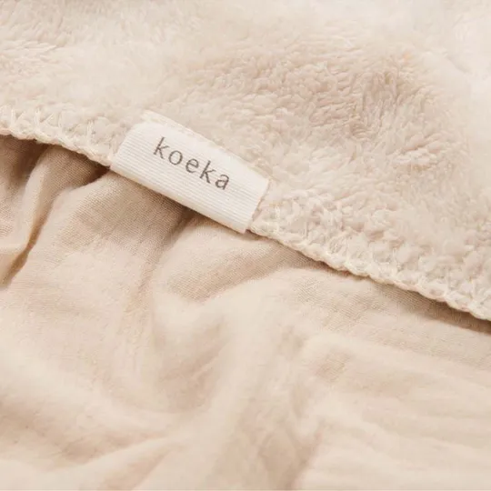 Koeka Faro Babydecke - Teddy - Warm White