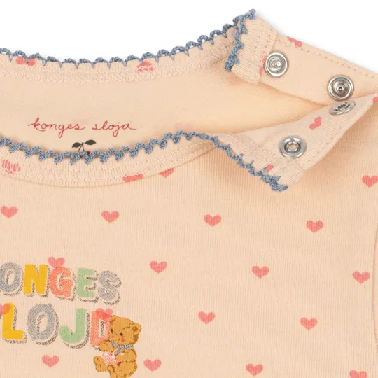 Konges Sløjd Babybody - 0-1 Mt - Teddy Coeur