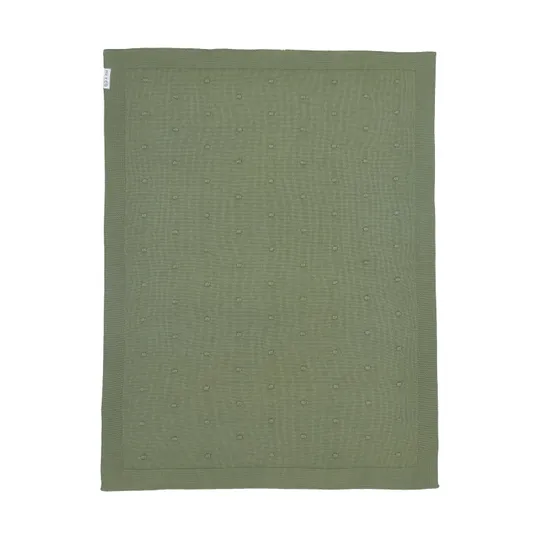 Meyco Mini Knots Babydecke 75 x 100 cm Forest Green