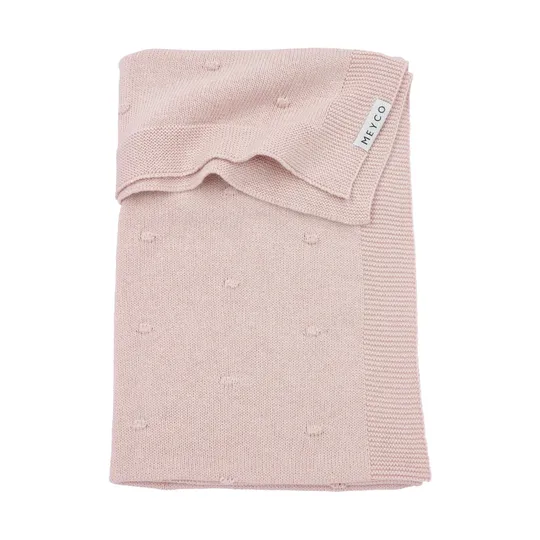 Meyco Mini Knots Babydecke 75 x 100 cm Soft Pink