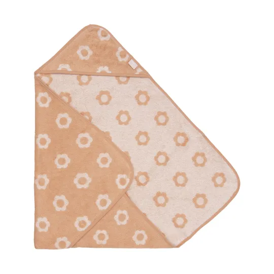 Jollein Jacquard Badecape - Frottee - 75x75 cm - Flower