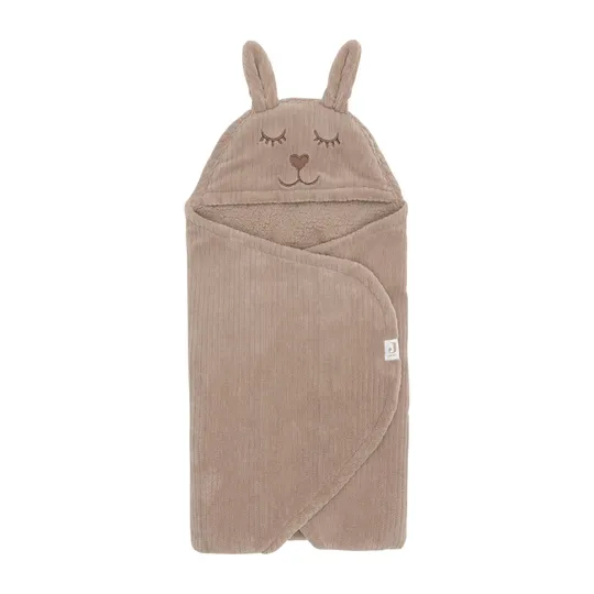 Jollein Wickeldecke - Milky Coffee - Bunny Cloudy Rib