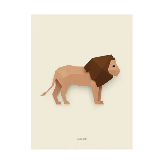 Studio Ditte Löwen Poster - 30 x 40 cm