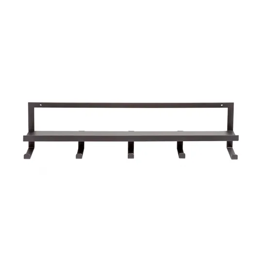 Woood Quinn Garderobe – 5 Haken – Metall – Schwarz