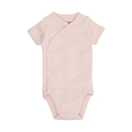 Lodger Babybody Kurzarm - Melange - Größe 68 - Tan