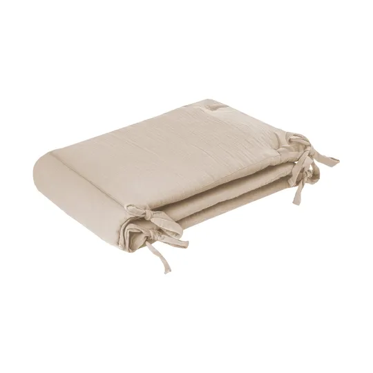 Julius Zöllner Muslin Bumper - Sand - 180×35 cm