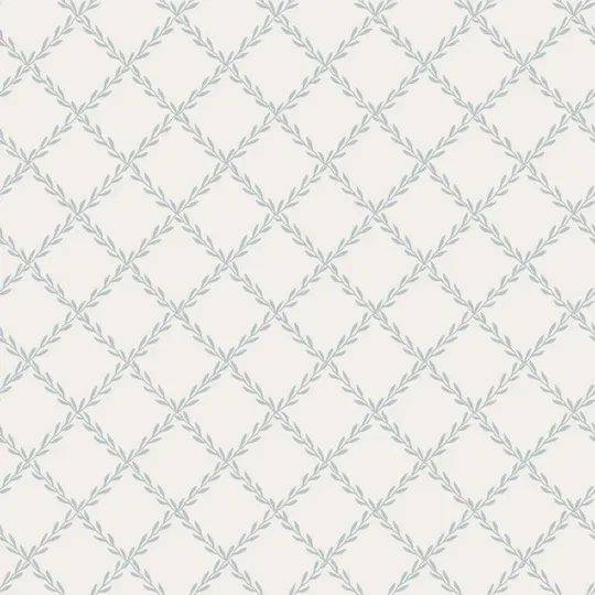 Sandberg Trellis Tapete - Misty Blue S10303