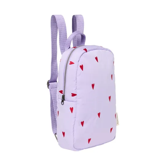 Studio Noos Rucksack - Puffy - Purple Hearts