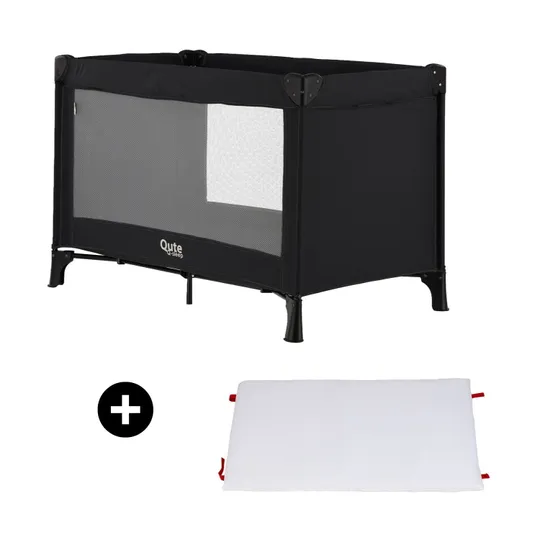 Qute Q-Sleep Campingbett Easyfold + Q-Matti Matratze inkl. Bezug