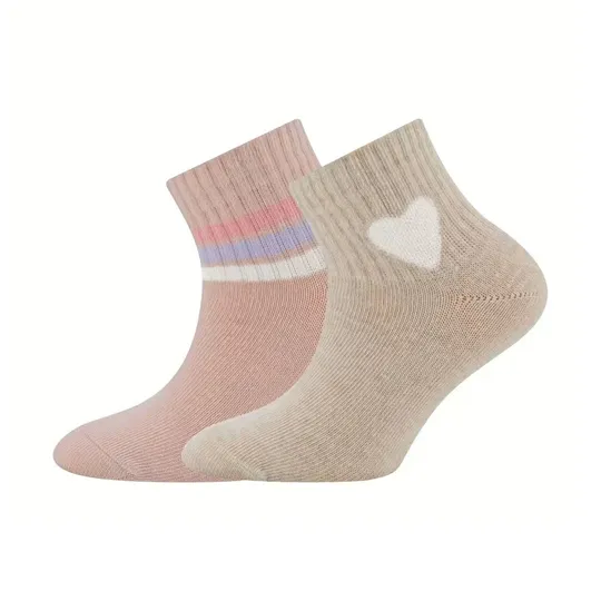 Ewers Tennissocken – 2er-Pack Knöchelhoch Streifen – Größe 27/30