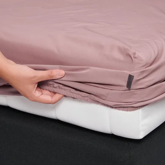 Essenza Home Premium Spannbettlaken - 120 x 200 cm - Percale - Woodrose