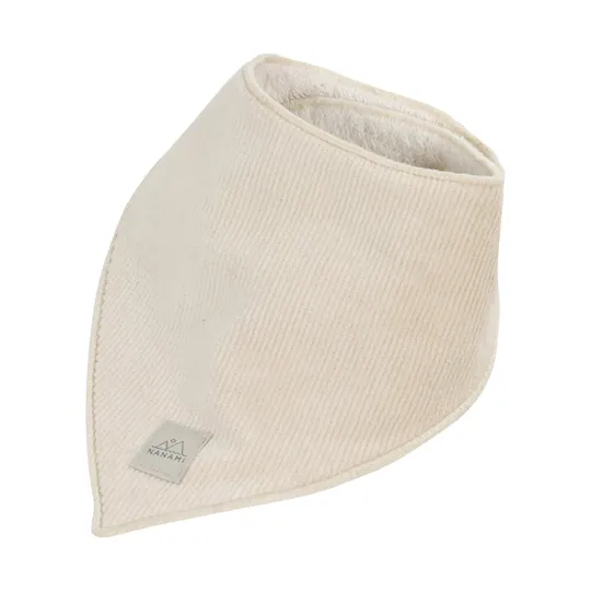 Nanami Rib Velvet Bandana Lätzchen - Natur