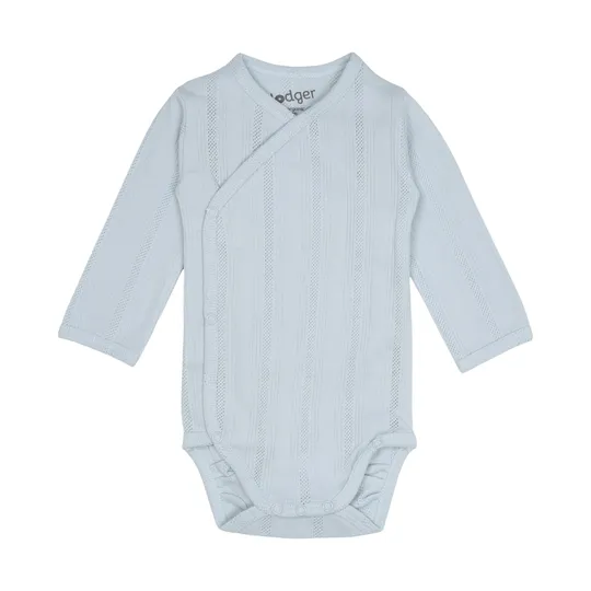 Lodger Babybody Langarm - Pointelle - Größe 50 - Air