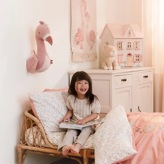 Little Dutch Blooming Safari Bettbezug - 120 x 150 cm - Rosa