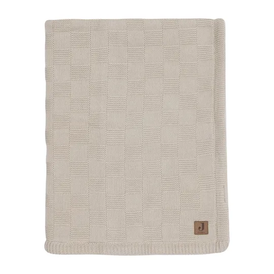 Jollein Bettdecke - Box Knit/Samt- 100 x 150 cm - Warm Sand