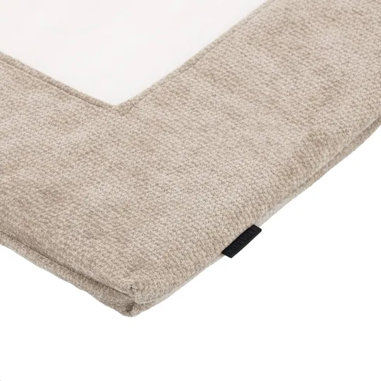 Kidsmill Laufstall Matratzenbezug - Chenille - 75 x 95 cm - Mocha
