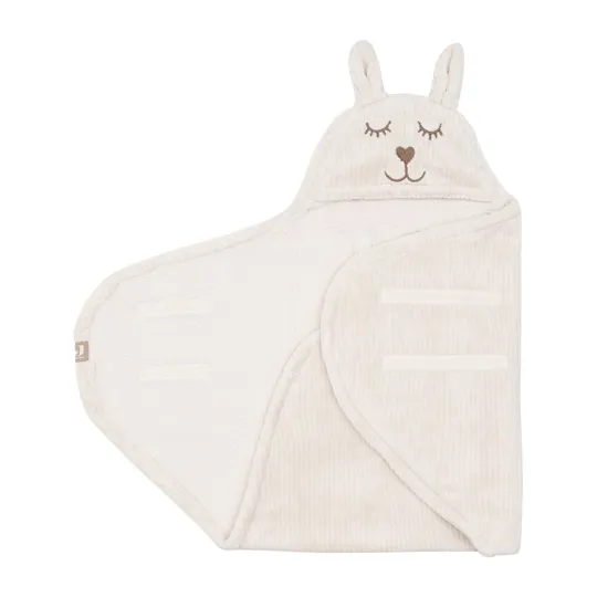 Jollein Wickeldecke - Oatmeal - Bunny Cloudy Rib