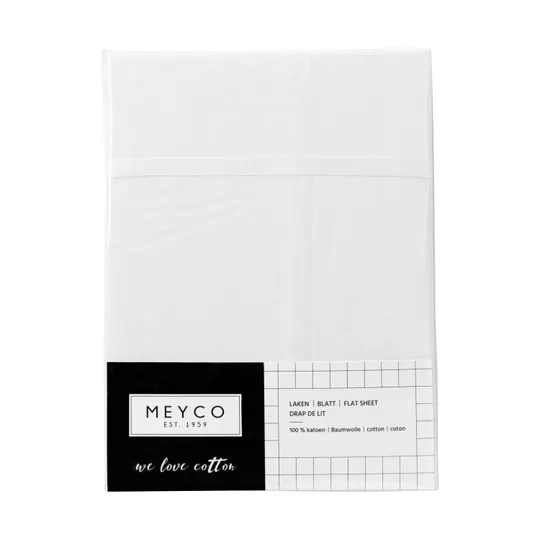 Meyco Babylaken Weiß mit Paspel Weiß, 75 x 100 cm