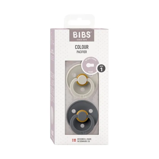 BiBs Schnuller Sand / Iron 0-6 Monate 2 Stück