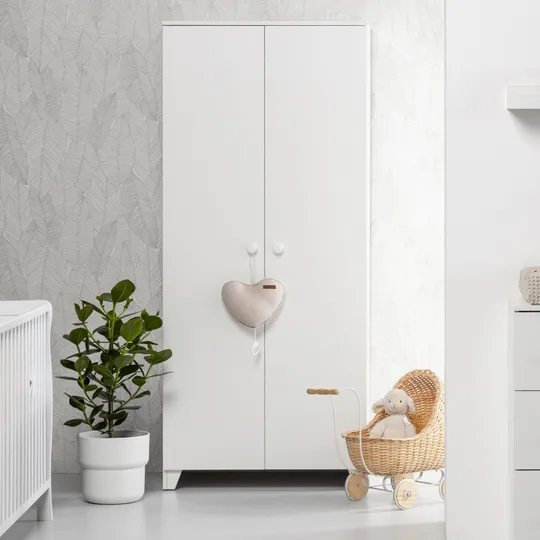 Europe Baby Sarah Kleiderschrank 2-Türig Weiß