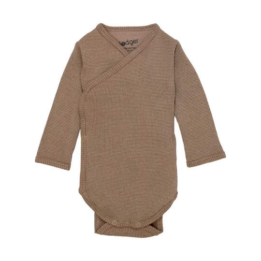 Lodger Ciumbelle Wickelbody Langarm Gr. 56 - Beige