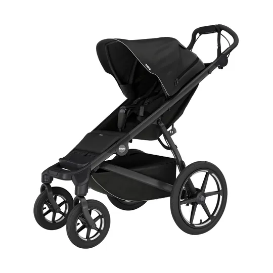 Thule Urban Glide 4-Wheel Kinderwagen - Black | Thule Maple Autositz | Autositzadapter