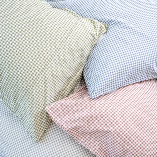 Town & Country Gingham Bettbezug - 200 x 220 cm - Rosewood