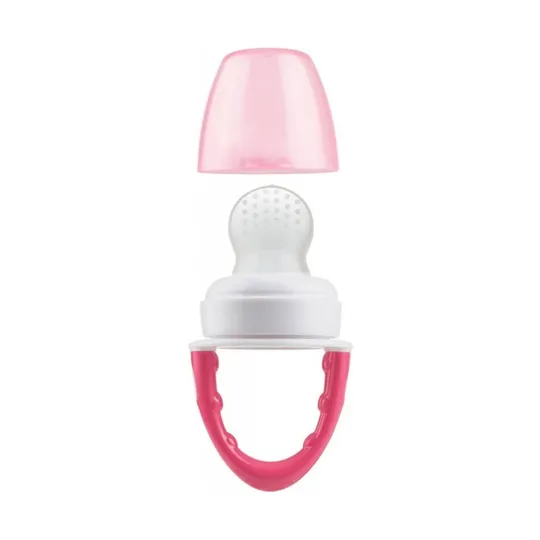 Dr.Brown Siliconen Fresh Food Feeder Roze